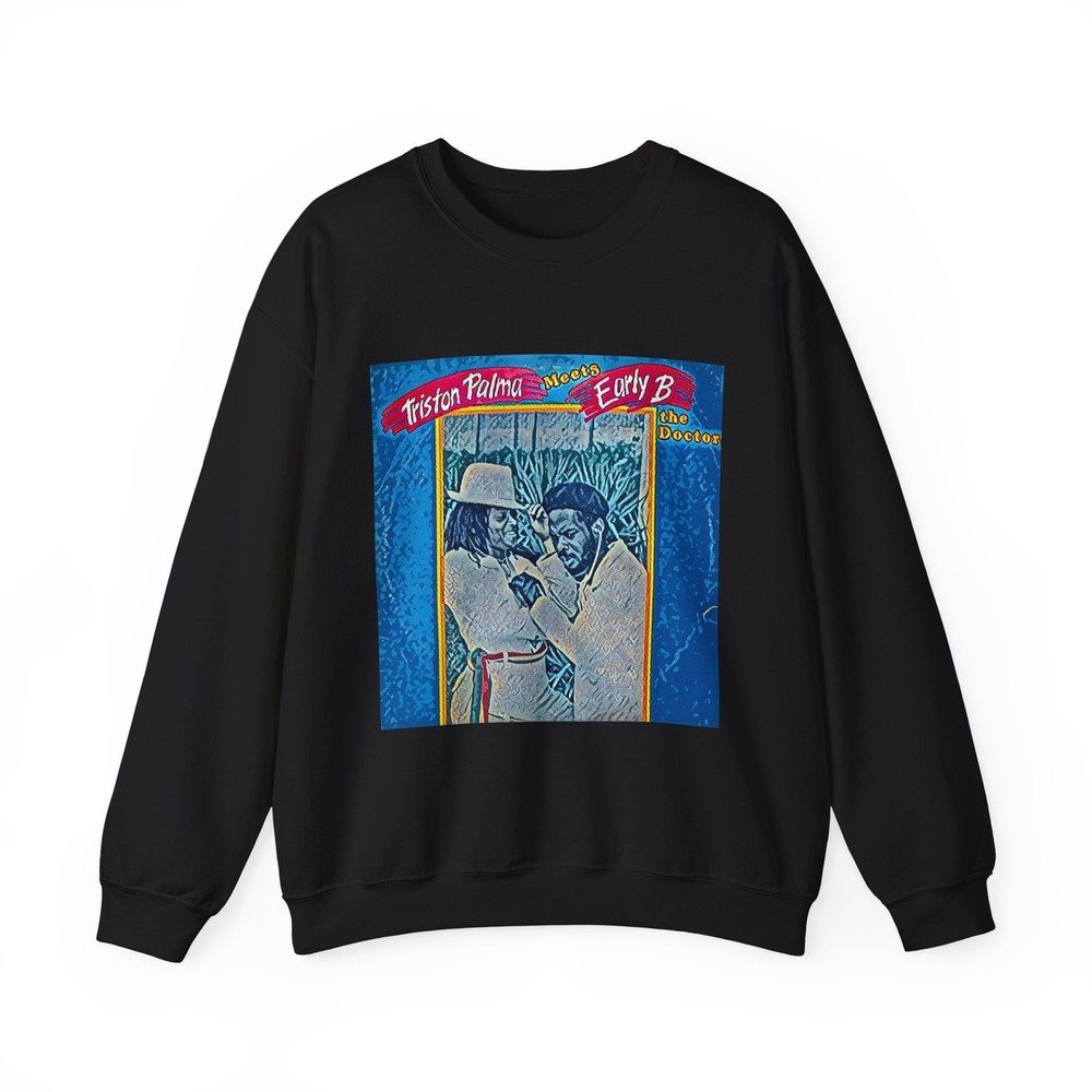 Triston Palma Meets Early B Graphic Print Unisex Heavy Blend Crewneck Sweatshirt
