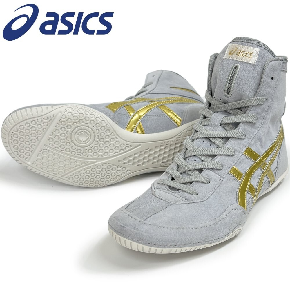 ASICS Wrestling Shoes 1083A001 EX-EO TWR900 Gray Gold Silver New Model Boxing