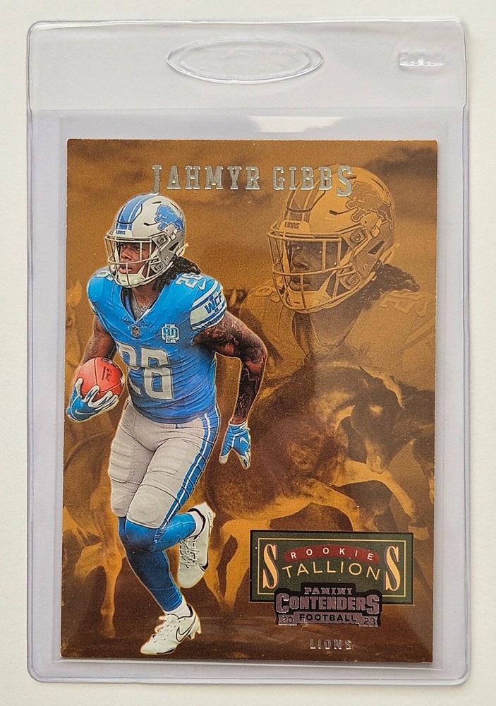 2023 Panini Contenders Football Jahmyr Gibbs Rookie Stallions #13 Detroit Lions