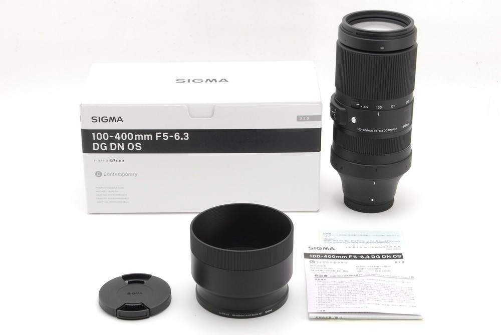 Sigma 100-400mm F5-6.3 DG DN OS Contemporary Lens for Fujifilm X Mount