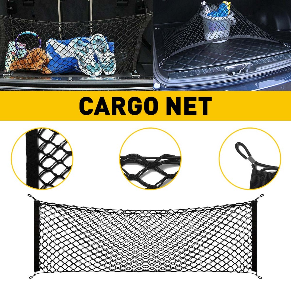 Rear Trunk Envelope Style Cargo Net for 2013-2022 SILVERADO CHEVY GMC SIERRA X1