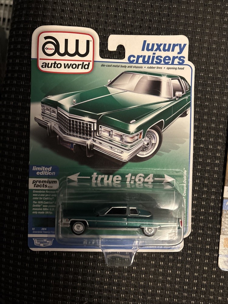 AUTO WORLD 1975 CADILLAC COUPE DeVille LIMITED EDITION NEW/ 2012 Ford Mustang
