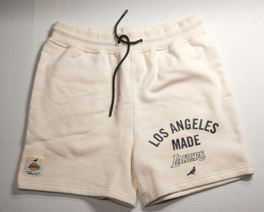 RARE* LOS ANGELES LAKERS STAPLE SHORTS NWT BRAND NEW SIZE LARGE