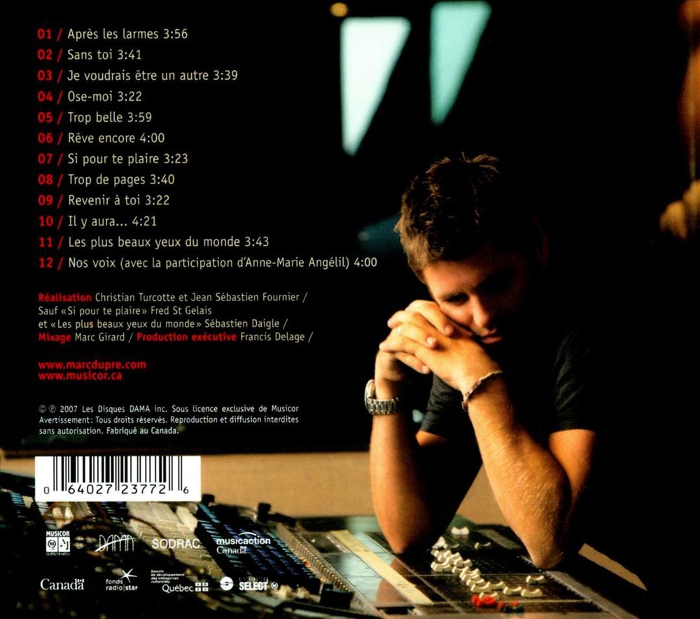 MARC DUPRE REVENIR A TOI NEW CD