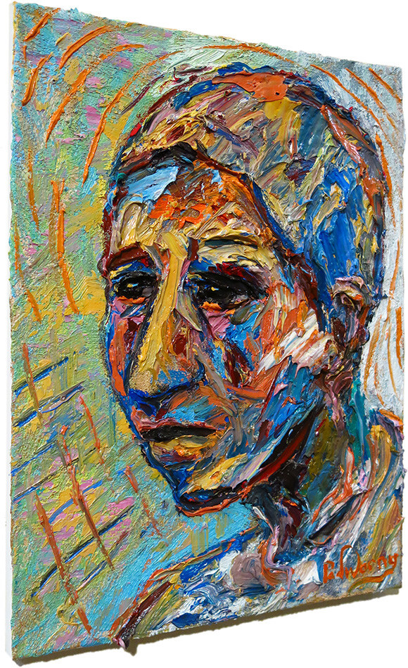CONTEMPORARY ORIGINAL OIL█PAINTING█VINTAGE█EXPRESSIONIST█ART█OUTSIDER SIGNED POP