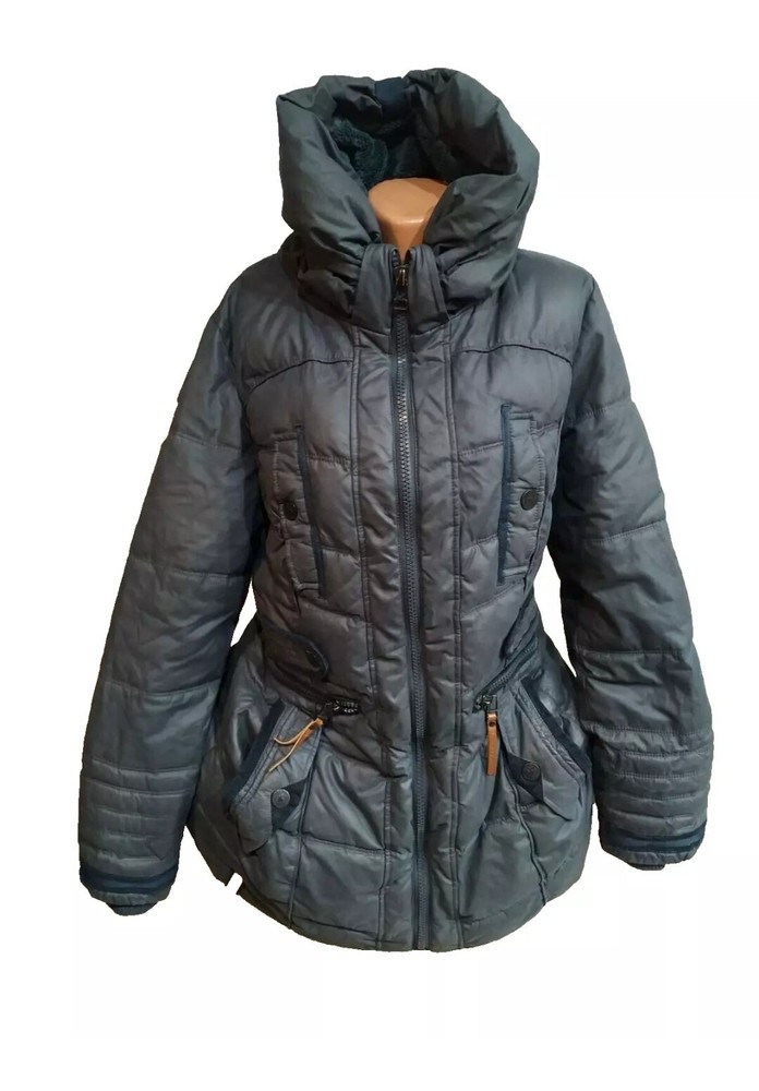 Naketano women's winter  jacket size L blue color  zip