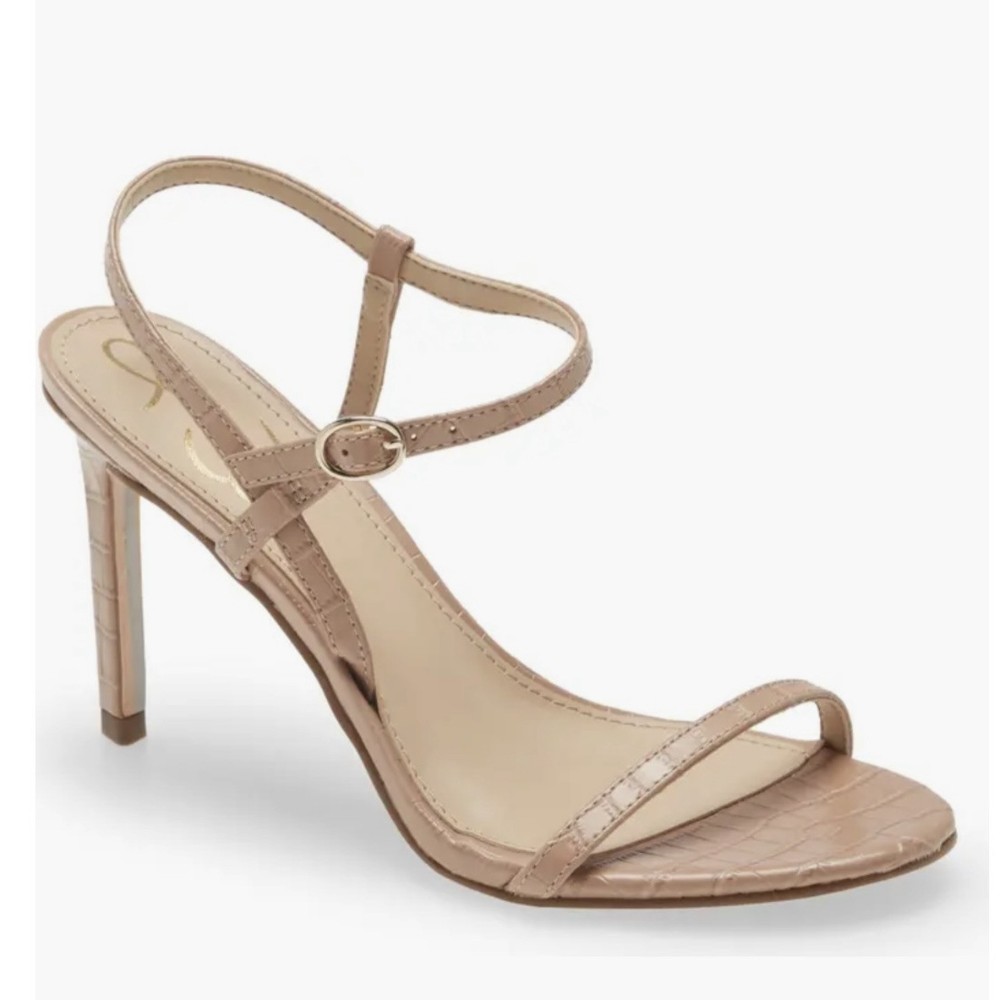 Sam Edelman Doran Strappy Stiletto Sandals Maple Croc Size 9 NWT