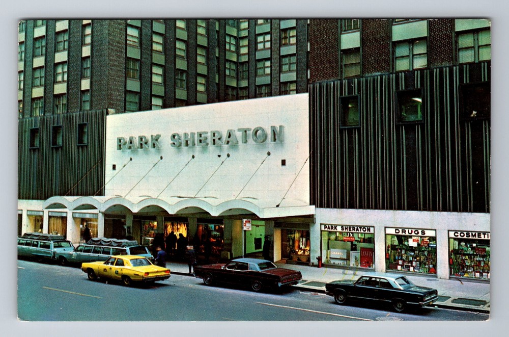 New York City NY, Park-Sheraton Hotel, Souvenir, Vintage Postcard