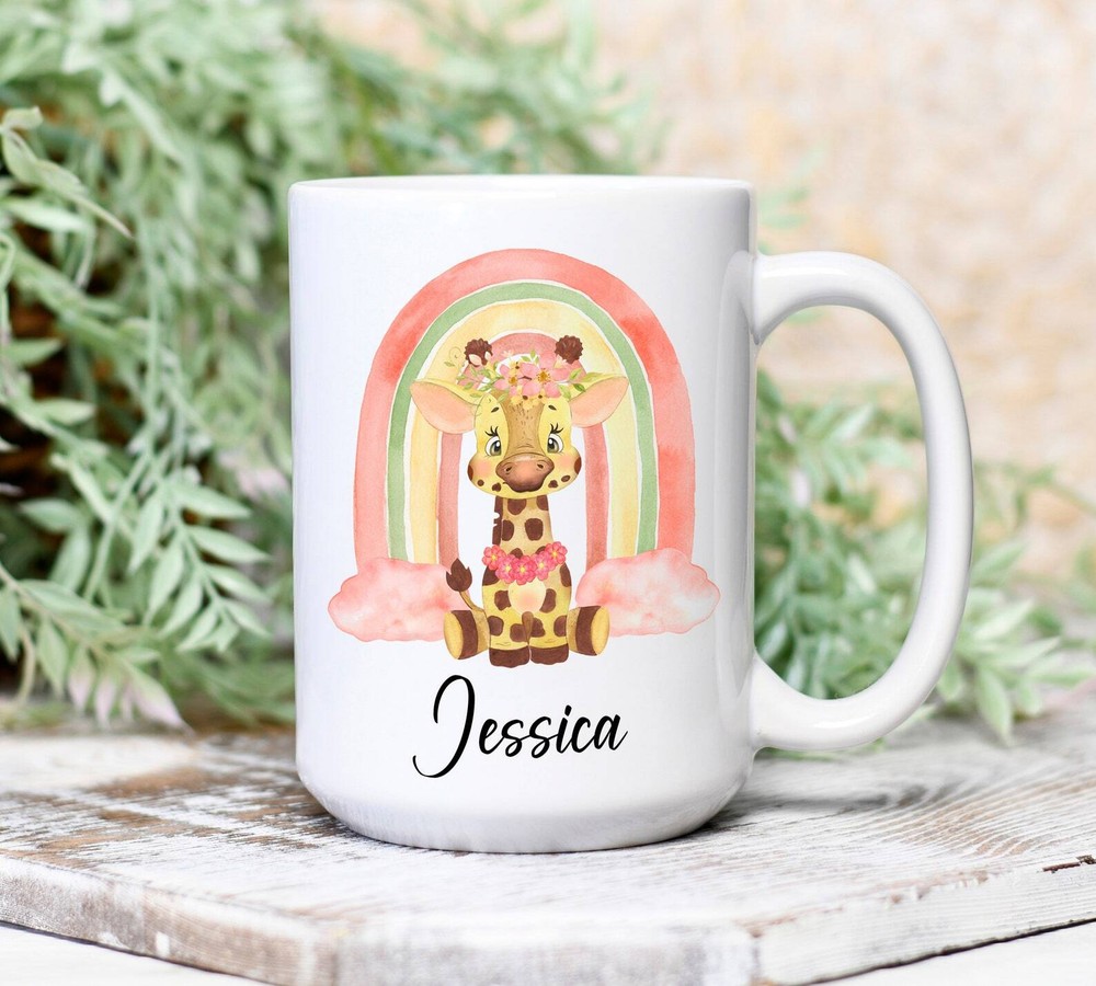 Giraffe Lover Christmas Personalized Mug Giraffe Mug Gift Cute Giraffe Cute
