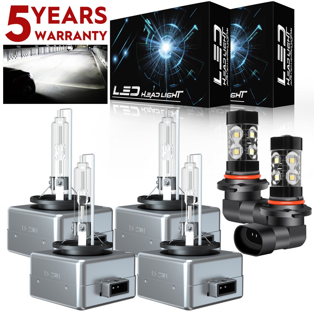 HID Headlight Bulbs for Cadillac Escalade 2007-2014 High Low Beam LED Fog Light