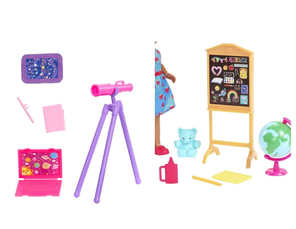 Barbie Chelsea Can Be… Lot Astronomer Playset HTK33 - Teacher HCJ69 No Dolls