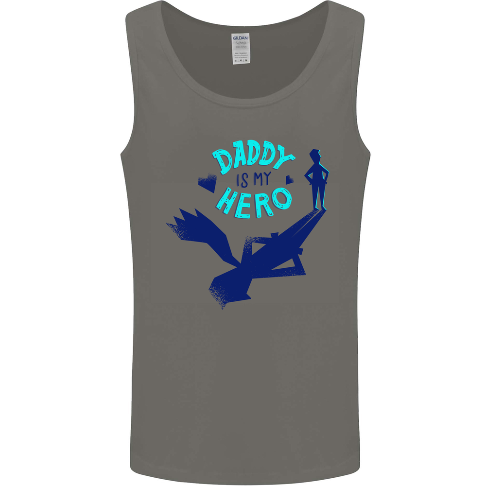 Funny Fathers Day Daddy is My Superhero Mens Vest Tank Top