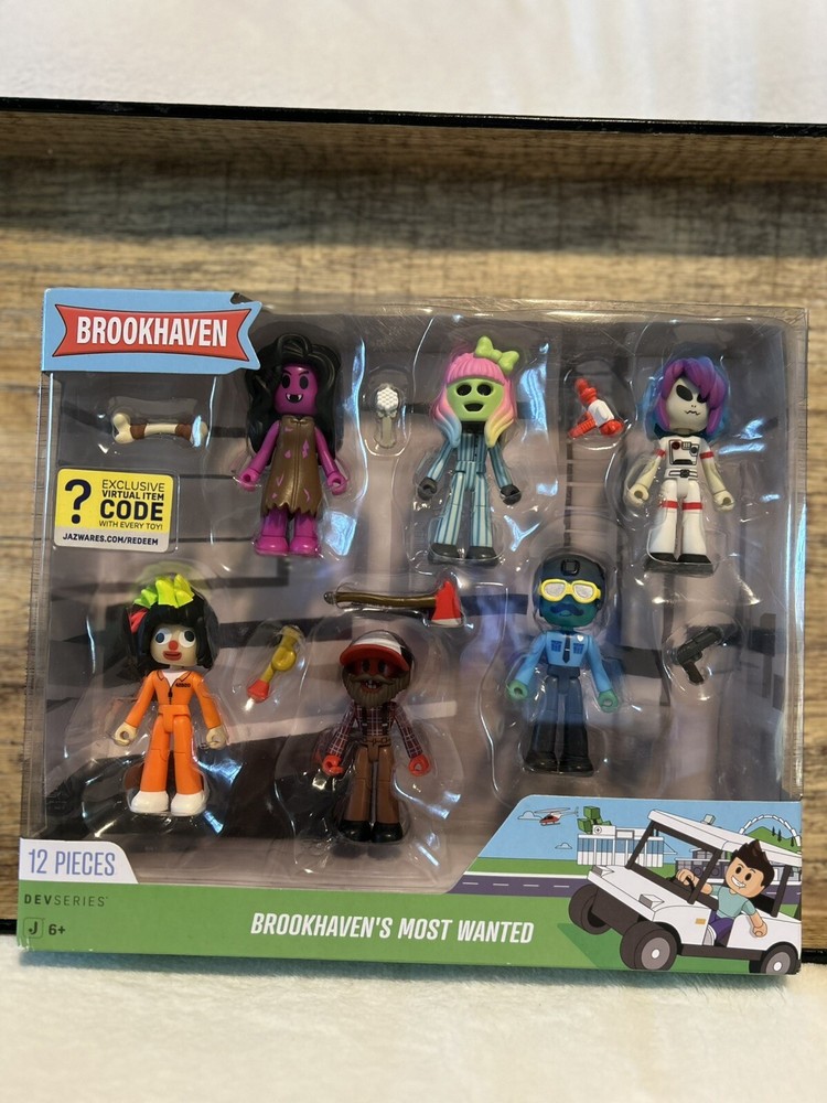 Jazwares/DevSeries Roblox Brookhaven: Brookhavens Most Wanted - 6 Figure Set NEW