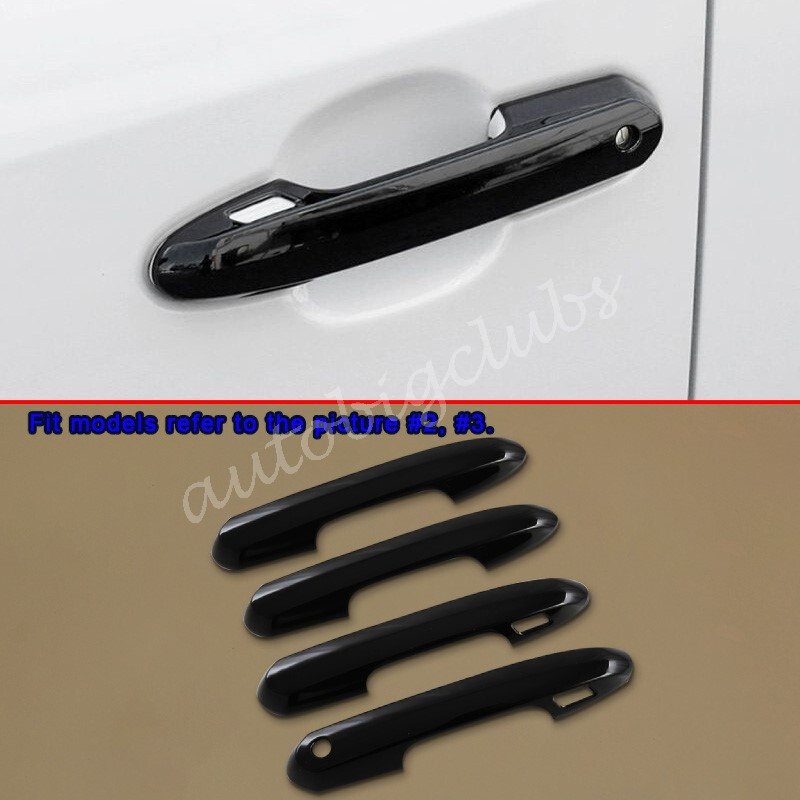 For Toyota RAV4 2019-2025 Black Door Handle Mouldings Cover Trims Accessories