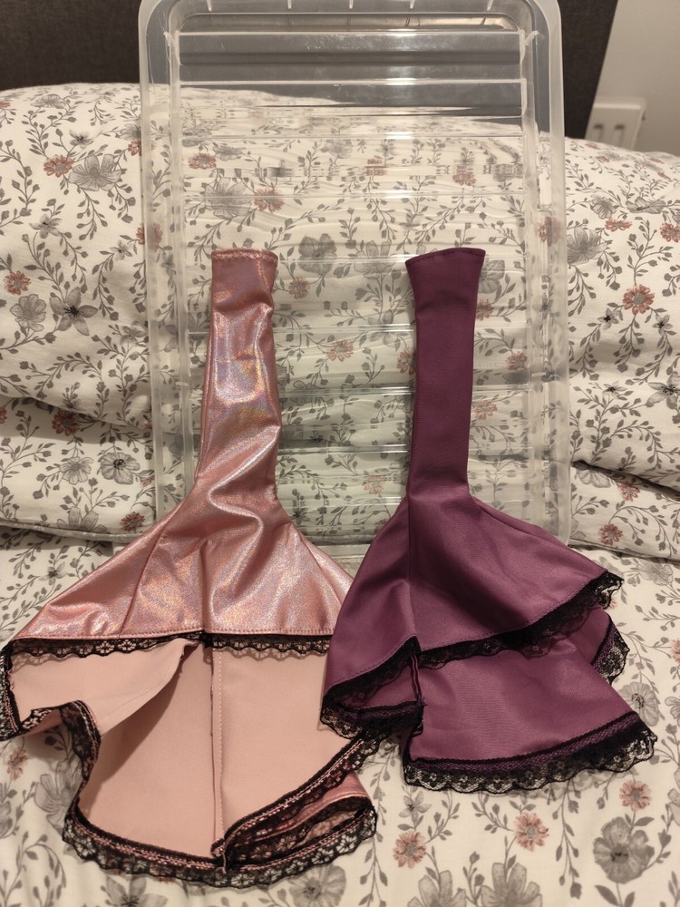 2 X Handmade Dresses For Regular Barbie ...Used..Posted UK Only