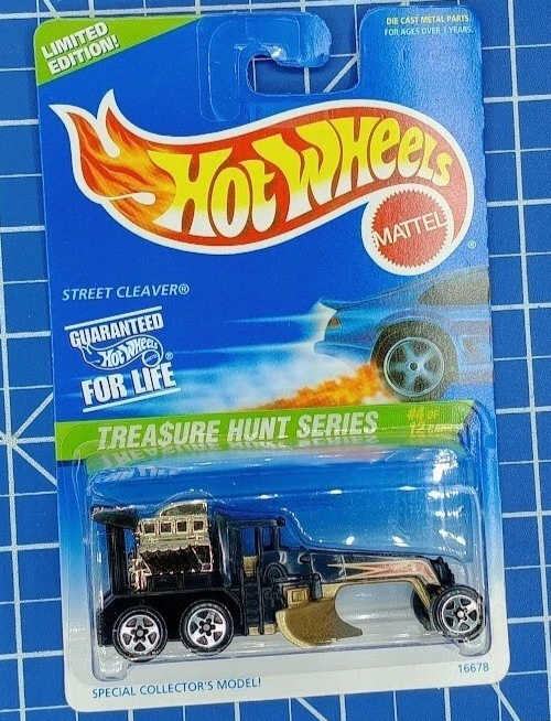 1997 Hot Wheels Treasure Hunt Series Street Cleaver Limited Edition # 4 Of 12