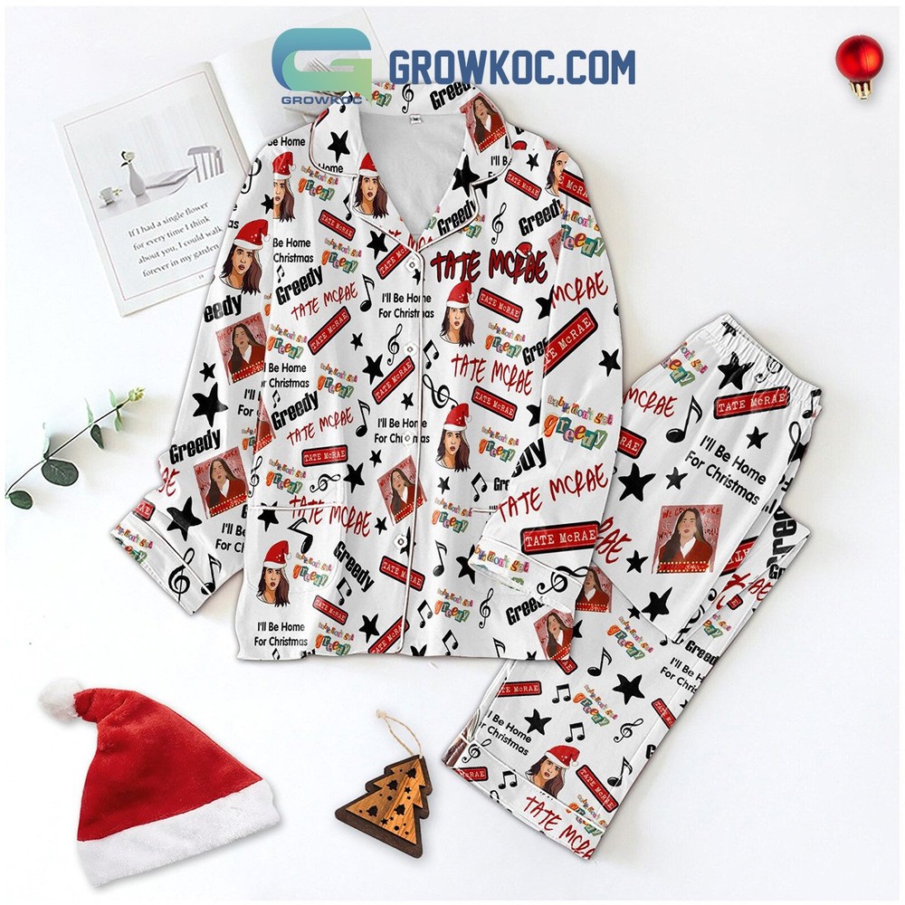 Tate McRae Christmas Polyester Pajama Set for Holiday Comfort  