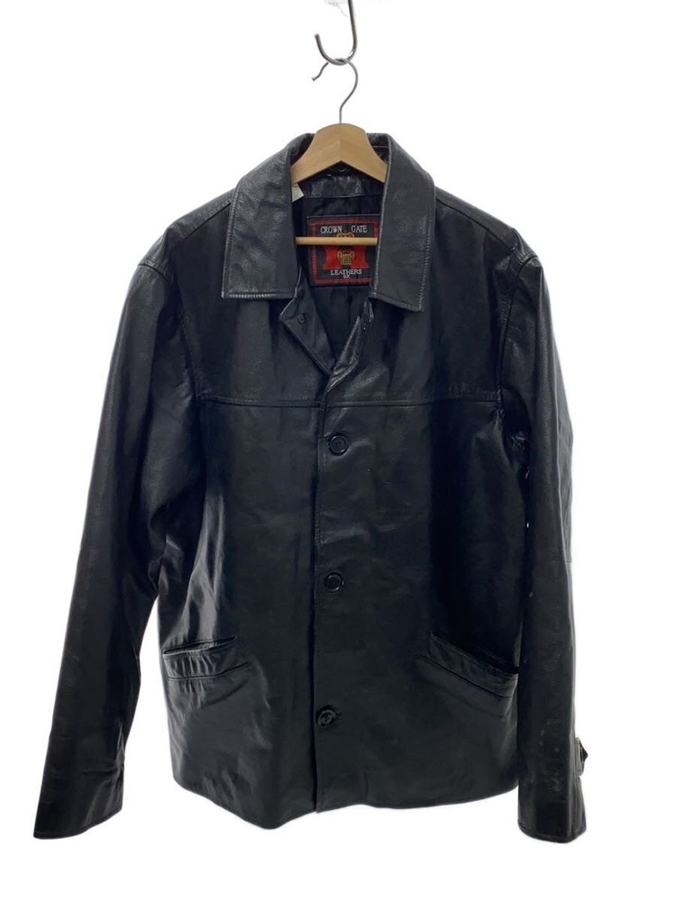 Leather Jacket Blouson/-/Leather/Blk/Plain// 3464