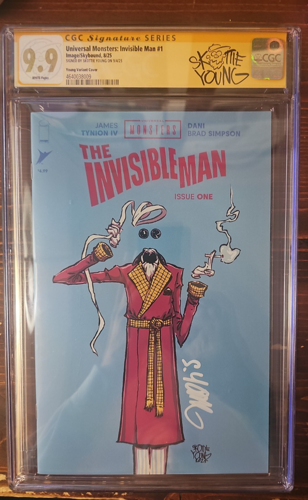 Universal Monsters: Invisible Man #1 | Skottie Young Variant | CGC 9.9