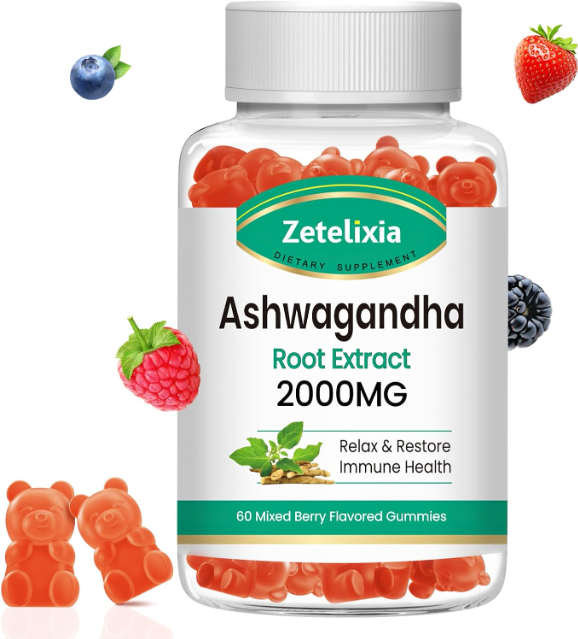 Ashwagandha Mixed Berry Gummies - 60 Count