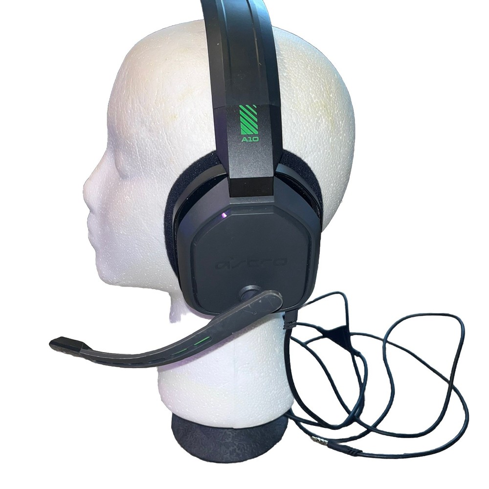 Astro A10 Gen1 Wired Gaming Headset Green 3.5 mm Mic Xbox PS5 PC Tested Preowned