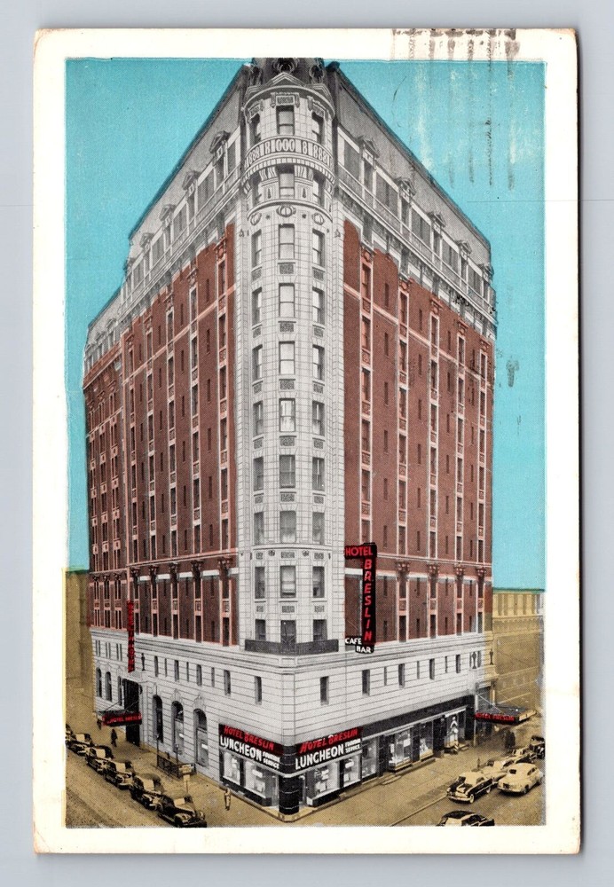 New York City NY, Hotel Breslin, Souvenir, Antique, Vintage c1953 Postcard