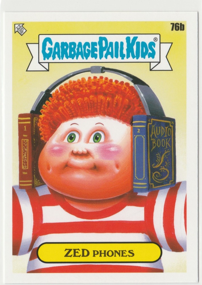 Zed Phones #76b Garbage Pail Kids GPK 2022 Book Worms Trading Card  