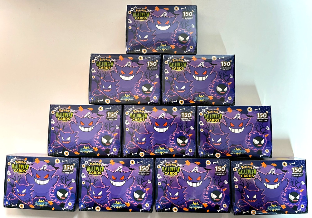 10 BOXES - 2025 BOX POKEMON HALLOWEEN Collectoons Cards Peru Gengar Haunter