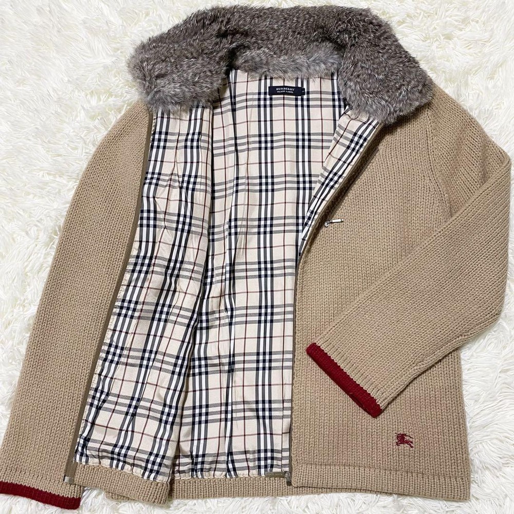 Burberry Rabbit fur knit sweater Men's Fashion from Japan