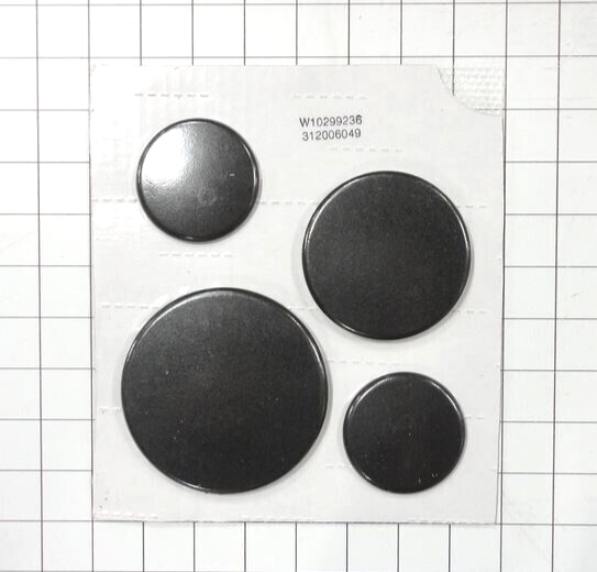 Whirlpool Burner Cap Kit WPW10299236 W10299236 Genuine Replacement