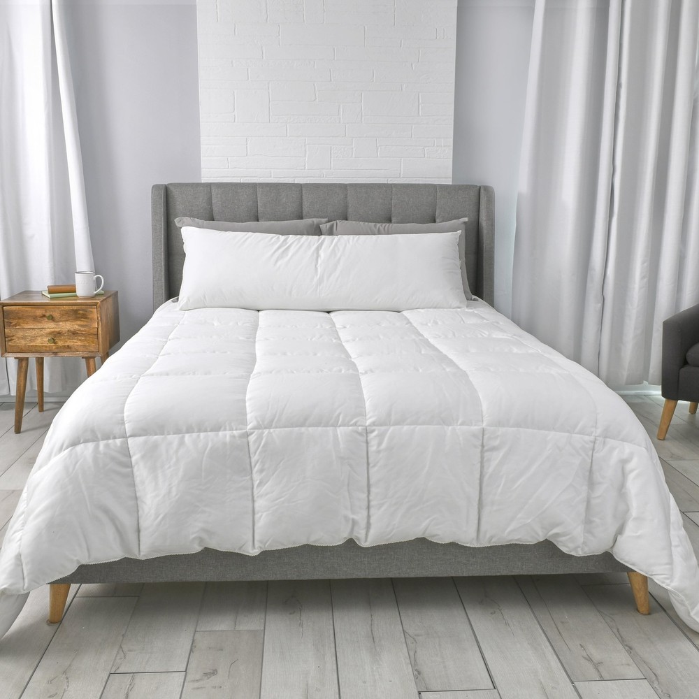 AllerEase Organic Cotton Throw Pillow, White, 20