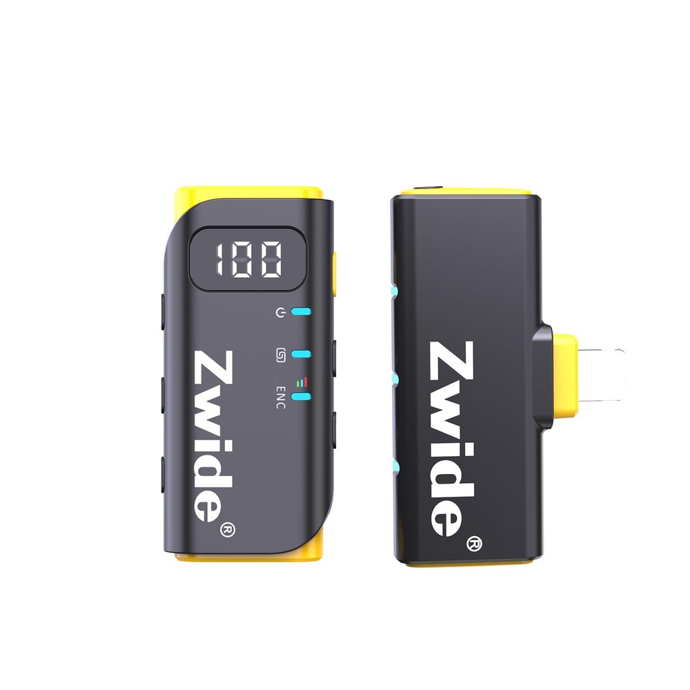 Portable Wireless Lav Mic M3-L with 3-Level Noise Cancellation for Clear Audio