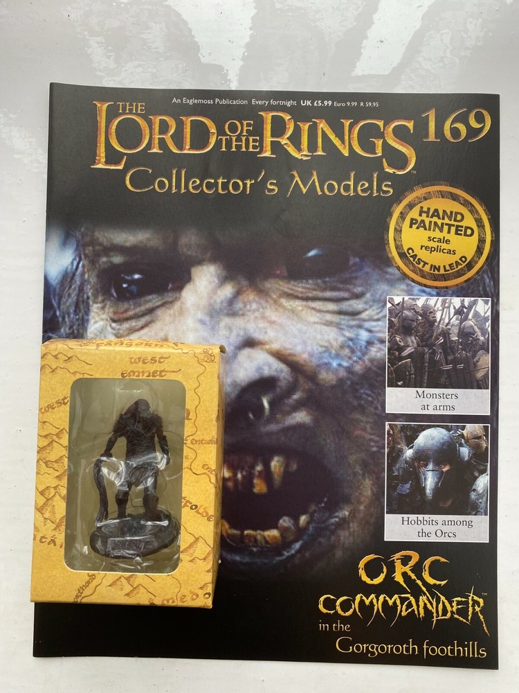 LORD OF THE RINGS COLLECTOR'S MODELS EAGLEMOSS ISSUE 169 ORC COMMANDER FIGURE