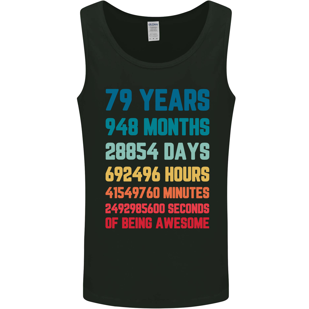 79th Birthday 79 Year Old Mens Vest Tank Top