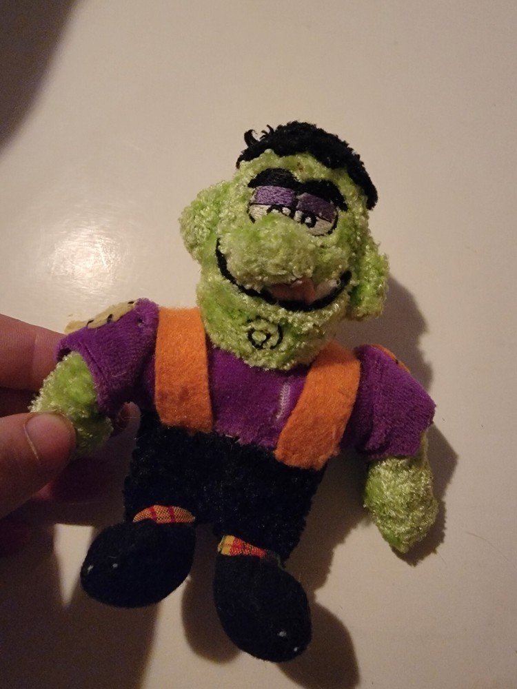 Happy Haunters Frankenstein Plush Plushie Stuffed Vintage Halloween Toy Rare