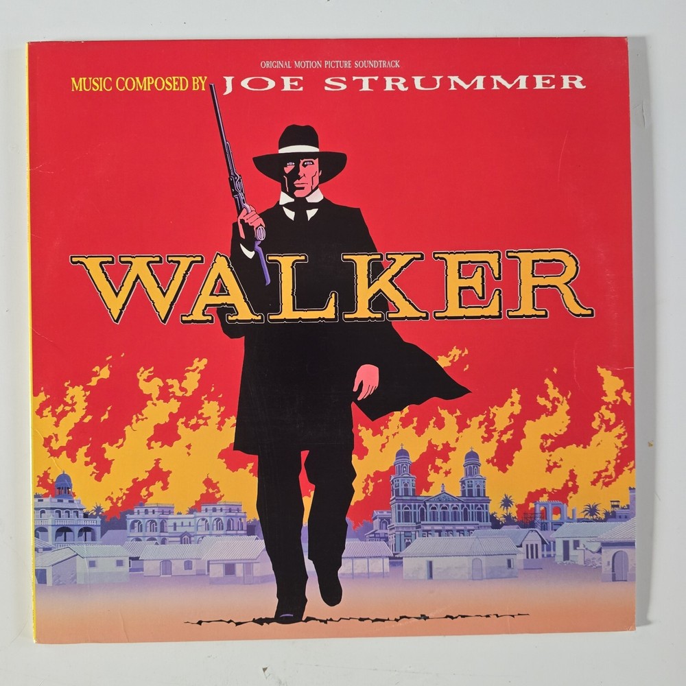 Walker Original Soundtrack Vinyl LP Joe Strummer Virgin Records Movie Music