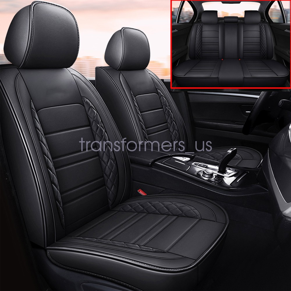 2011-2020 For Dodge Journey Car 5-Seat Covers Front+Rear PU Leather Cushion Pad