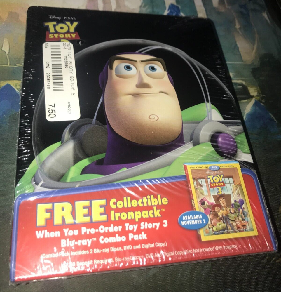 Toy Story 3 Blu-Ray Steelbook/Ironpack NEW Sealed CASE ONLY Best Buy Exclusive