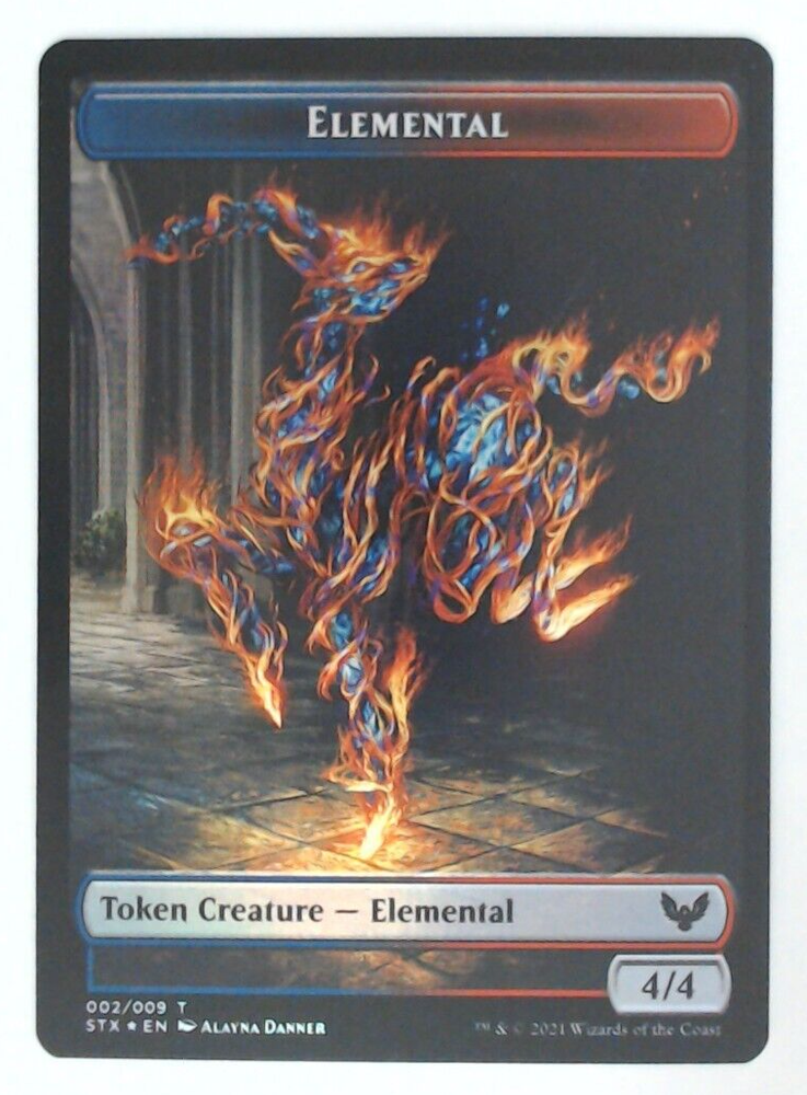 Foil Elemental Pest Double-Sided Token MTG Strixhaven H223-image