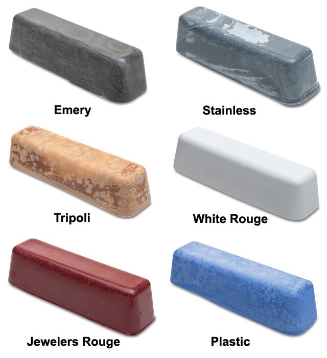 Eastwood Buff Set 6 Bars Different Aluminum Polishing Compounds Metals Plastic