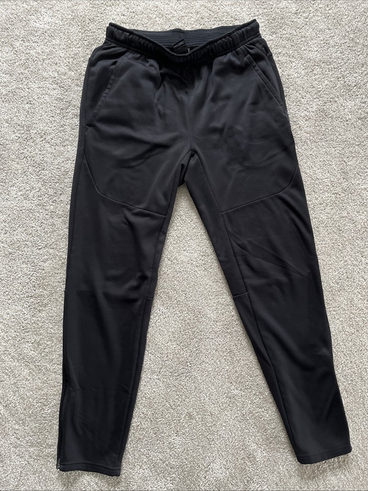 Members Mark Mens Black Tech Knit Stretch Workout Pants Size Small EUC-image