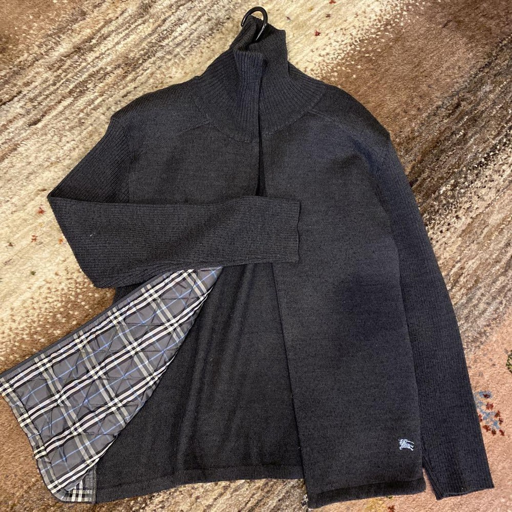 Burberry Black Label knit blouson size 3 F/S from Japan