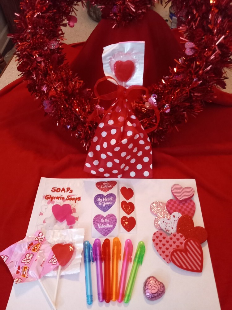 Valentine's Day Kids & Teacher Favors - 6 Bags per Order - Price Cut - Only 4 Left-image