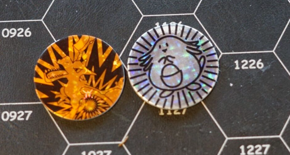 Aerodactyl & Chansey Pokemon Coins | 1999 Wizards of The Coast