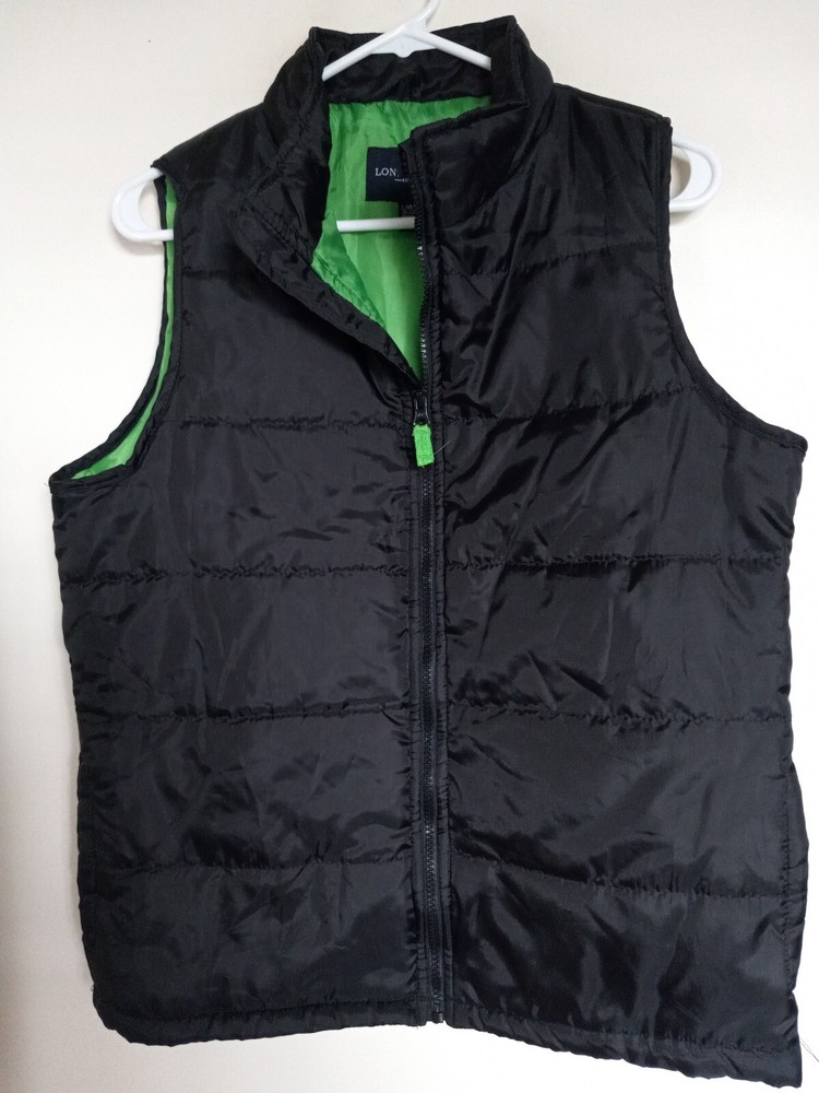 London Fog Women’s Size 14-16 Black Puffy Vest with Zip Pockets