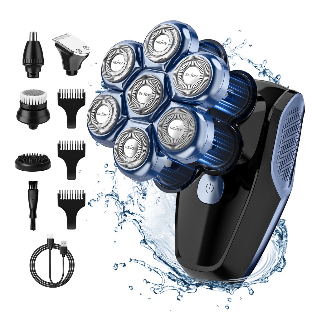 SEJOY 5-in-1 Men's Electric Shaver Hair Trimmer Kit Wet Dry Grooming