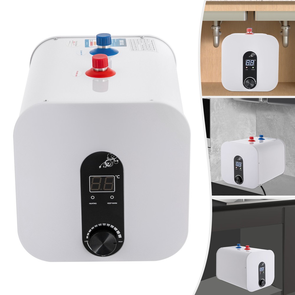 Mini calentador de agua instantáneo 8L eléctrico debajo del fregadero dispositivo de agua caliente para cocina