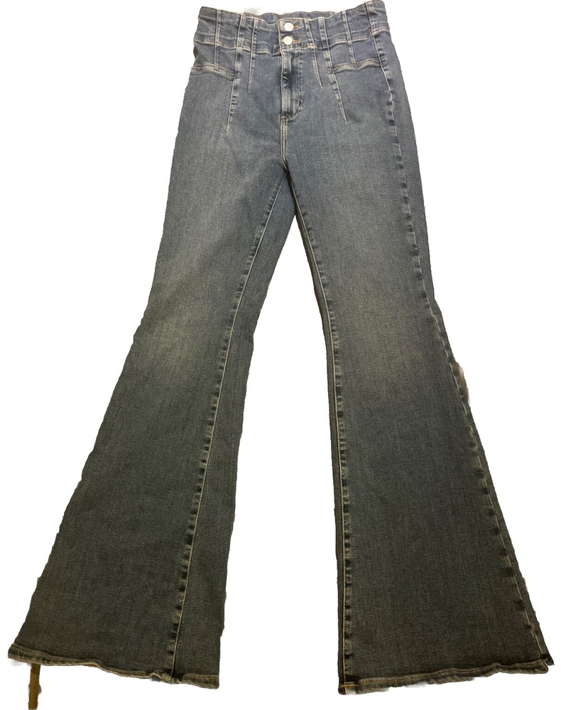 We The Free Jeans Women’s 30 Waist High-Rise Bell Bottoms Hippie Retro Festival