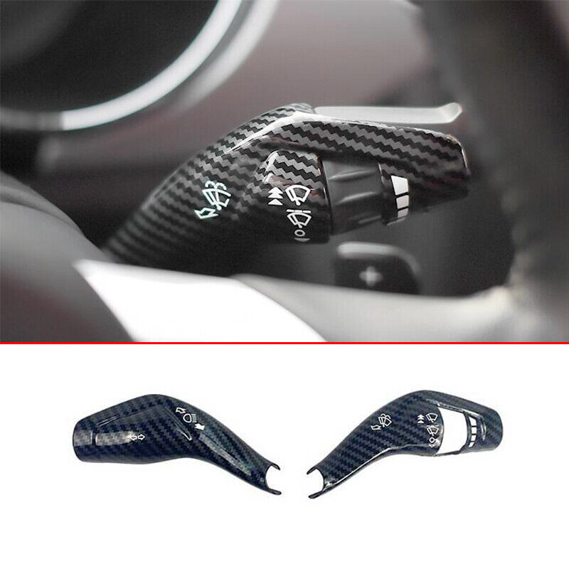 For Ford Mustang 2015-2022 Carbon Fiber Style Wiper Gear Shift Lever Cover Trim