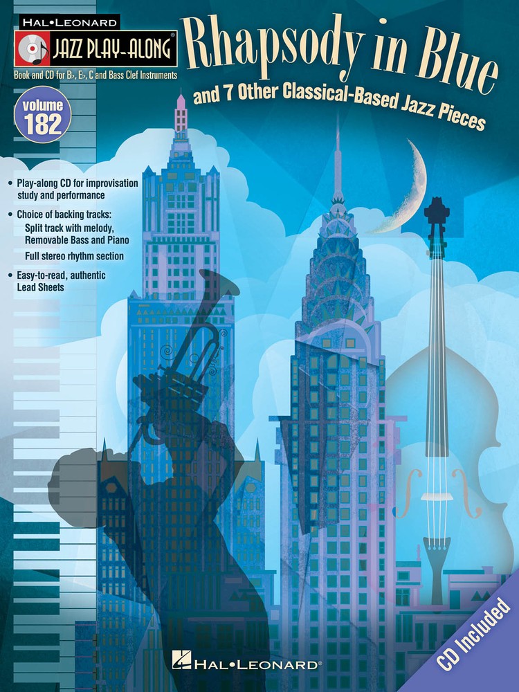Rhapsody in Blue Jazz Play-Along Vol 182 for Bb Eb C BC Sheet Music Song Book CD